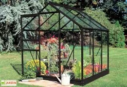 Halls Serre De Jardin En Aluminium Et Verre Popular 66 (3,8 M²) -Jardinage Soldes serre verre aluminium halls popular 66