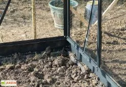 Chalêt-Jardin Serre De Jardin En Verre Trempé Grise Avec Base 4,65 M² -Jardinage Soldes serre verre trempe aluminium 6 1