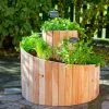 Westmann Spirale Aromatique – Jardinière En Bois De Mélèze Ø55 Cm -Jardinage Soldes spirale aromatique jardiniere bois meleze 55cm