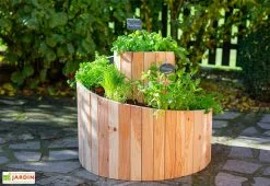 Westmann Spirale Aromatique – Jardinière En Bois De Mélèze Ø55 Cm