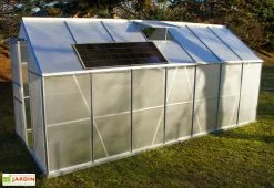 Chalêt-Jardin Station D’énergie Solaire SHS1265 Onduleur Hybride + Panneau 150 W -Jardinage Soldes station solaire sur serre