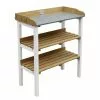 Axi Table De Rempotage En Bois De Hemlock Et Métal - 37 X 76 X 91 Cm -Jardinage Soldes table rempotage bois metal etageres