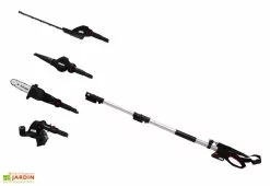 Elem Garden Taille-Haies Sans Fil 4 En 1 : Élagueuse, Souffleur, Coupe-Bordures