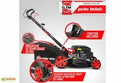 Elem Garden Tondeuse Thermique Autotractée 173 CC – 50 Cm -Jardinage Soldes tondeuse thermique mulching elem garden ttac51t173 22